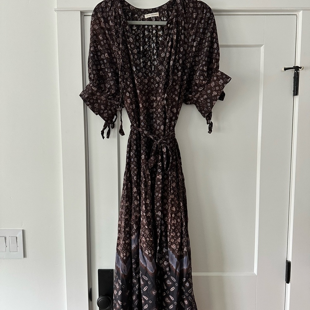 Ulla Johnson Brown and Pink Patterned Dress - Picture 3 of 6